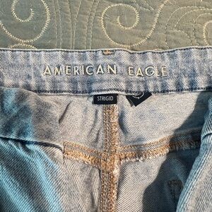 American Eagle Outfitters Light Blue Straight Leg Jeans